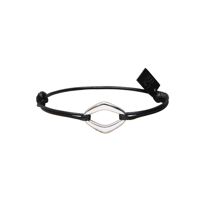Bracelet Matteo noir losange large | Bracelet homme | Belle mais pas que