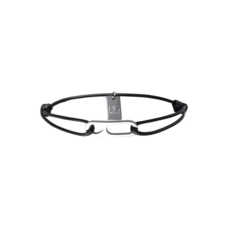 Bracelet Matteo noir maillon double | Bracelet homme | Belle mais pas que