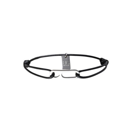 Bracelet Matteo noir maillon double | Bracelet homme | Belle mais pas que