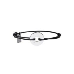 Bracelet Matteo noir disque | Bracelet homme | Belle mais pas que