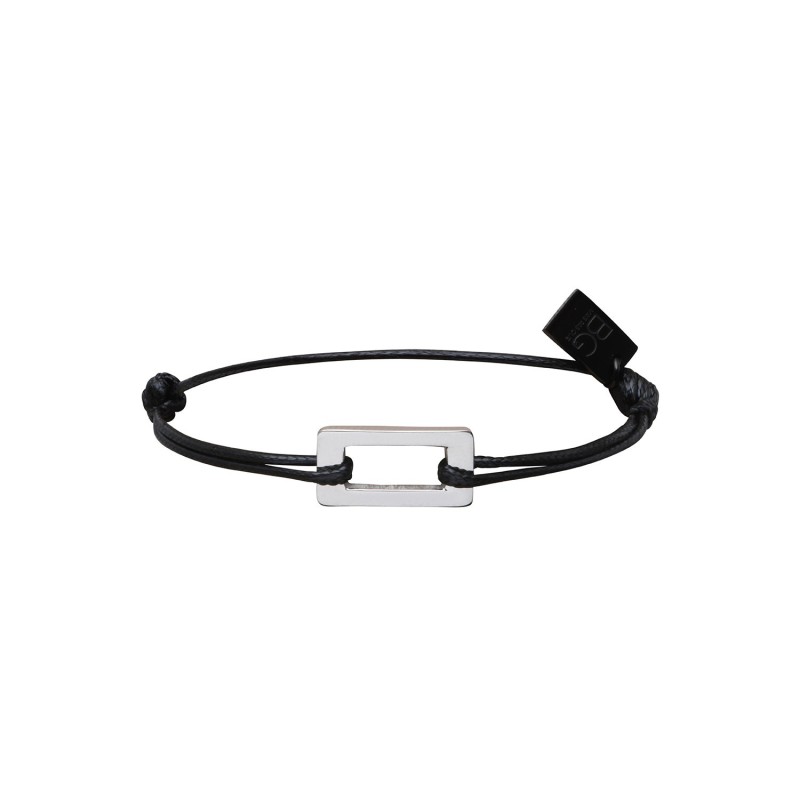 Bracelet Matteo noir plaque | Bracelet homme | Belle mais pas que