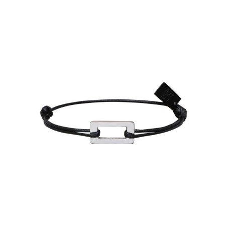 Bracelet Matteo noir plaque | Bracelet homme | Belle mais pas que