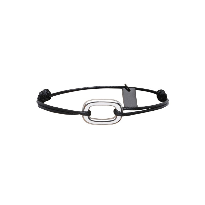 Bracelet Matteo noir squircle large | Bracelet homme | Belle mais pas que