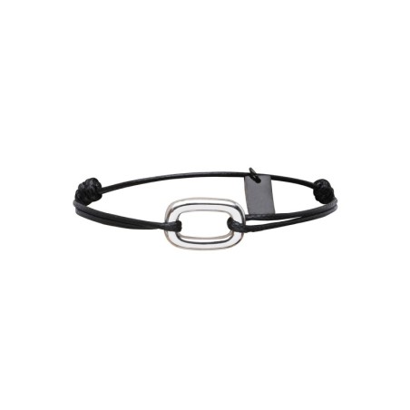 Bracelet Matteo noir squircle large | Bracelet homme | Belle mais pas que