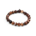 Bracelet Mika wood agate brune du Brésil | Belle mais pas que