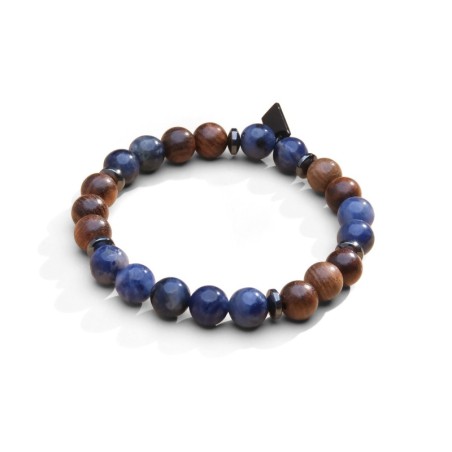 Bracelet Mika wood sodalite | Bracelet homme | Belle mais pas que