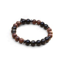 Bracelet Mika wood obsidienne | Bracelet homme | Belle mais pas que
