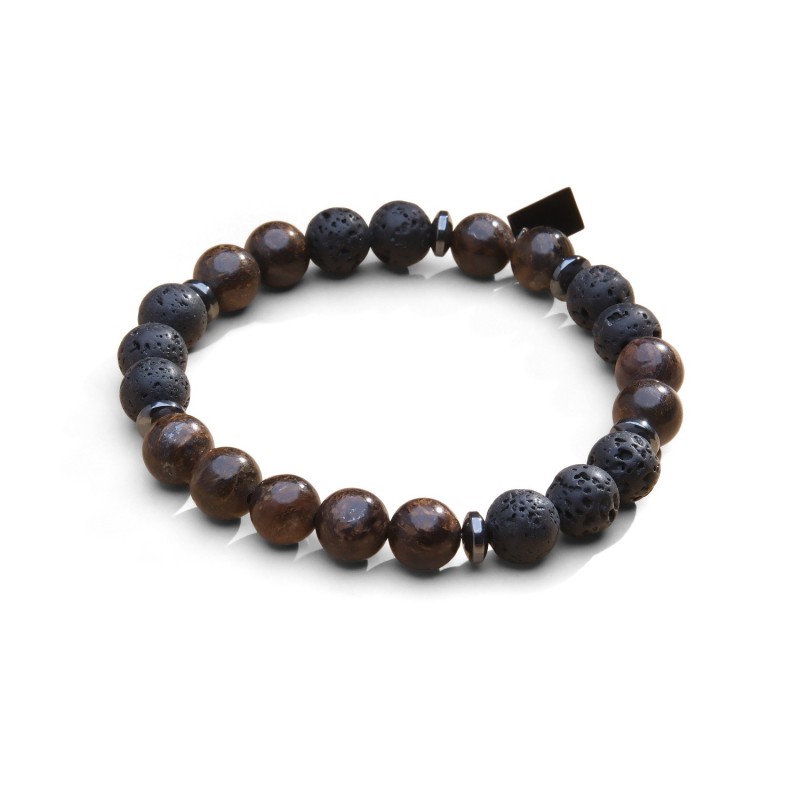 Bracelet Mika volcanik bronzite | Bracelet homme | Belle mais pas que