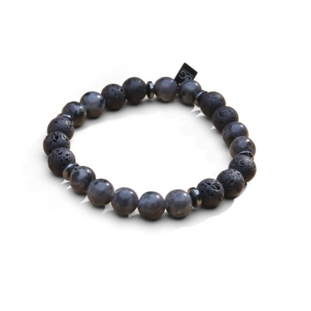 Bracelet Mika volcanik labradorite grise | Belle mais pas que
