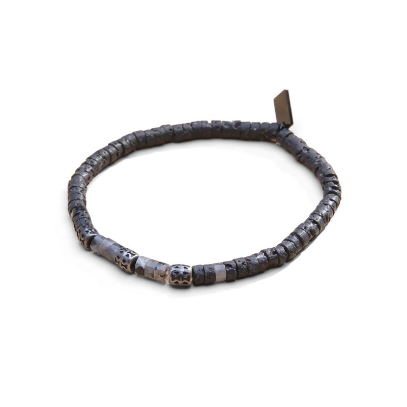 Bracelet Lucas labradorite noire | Bracelet homme | Belle mais pas que