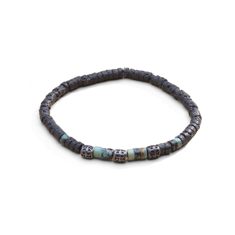Bracelet Lucas turquoise africaine | Bracelet homme | Belle mais pas que