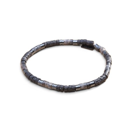 Bracelet Leo pierre de lave & labradorite noire | Belle mais pas que