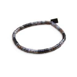 Bracelet Leo labradorite noire, bronzite & onyx | Belle mais pas que