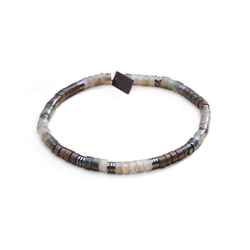 Bracelet Leo bronzite & pierre de lune | Belle mais pas que