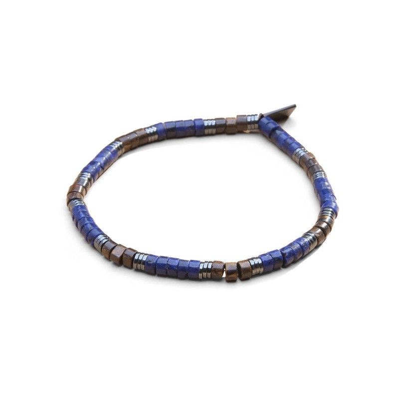 Bracelet Leo bronzite & lapis lazuli | Bracelet homme | Belle mais pas que