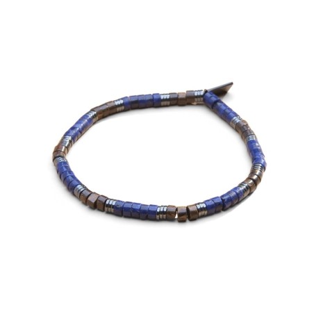 Bracelet Leo bronzite & lapis lazuli | Bracelet homme | Belle mais pas que