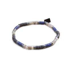Bracelet Leo lapis lazuli, pierre de lune & pierre de lave | Belle mais pas que