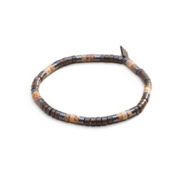 Bracelet Leo jaspe paysage & bronzite | Belle mais pas que