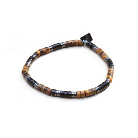Bracelet Leo œil du tigre & onyx | Bracelet homme | Belle mais pas que
