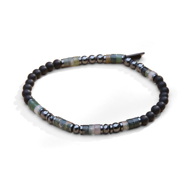 Bracelet Lizio agate mousse | Bracelet homme | Belle mais pas que