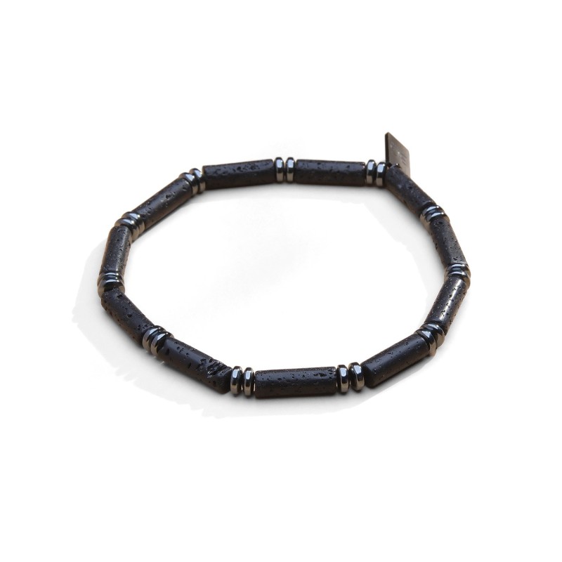 Bracelet Addisson piere de lave | Bracelet homme | Belle mais pas que