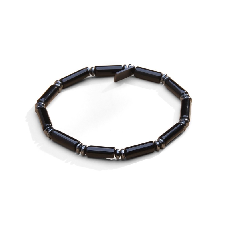 Bracelet Addisson agate noire | Bracelet homme | Belle mais pas que