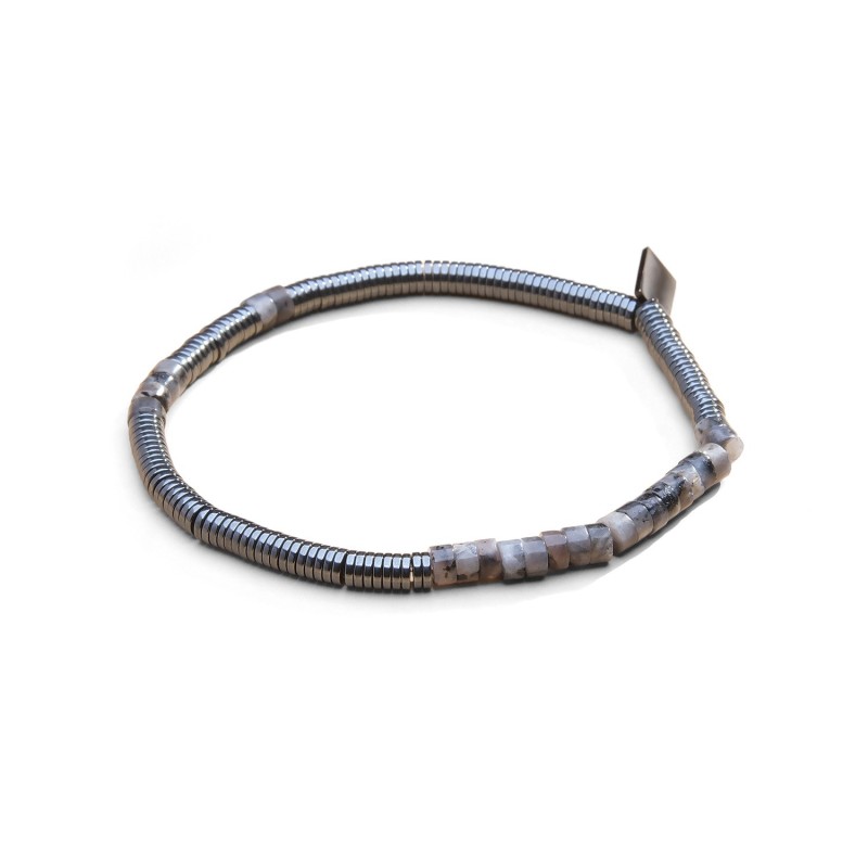 Bracelet Ulyssse labradorite noire | Bracelet homme | Belle mais pas que
