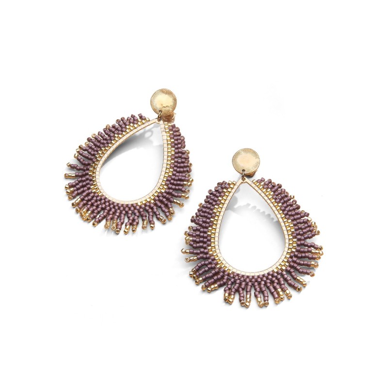 Boucles d'oreilles Maya en perles Miyuki | Belle mais pas que