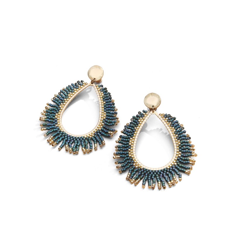 Boucles d'oreilles Maya en perles Miyuki | Belle mais pas que