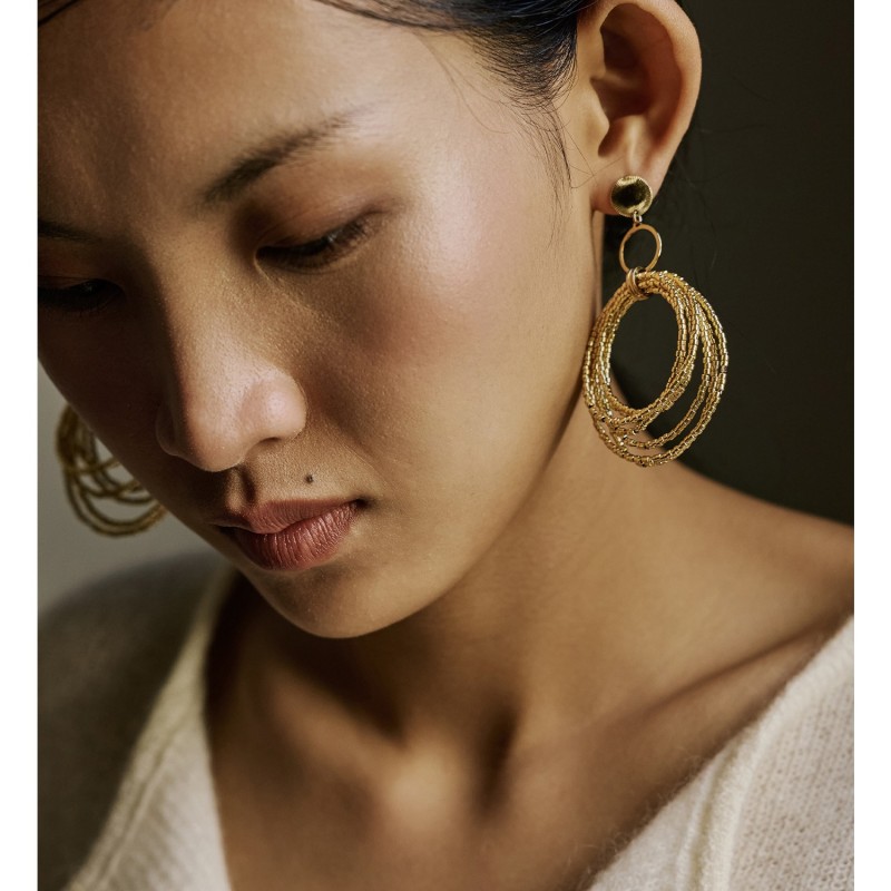 Boucles d'oreilles Tania en perles Miyuki | Belle mais pas que
