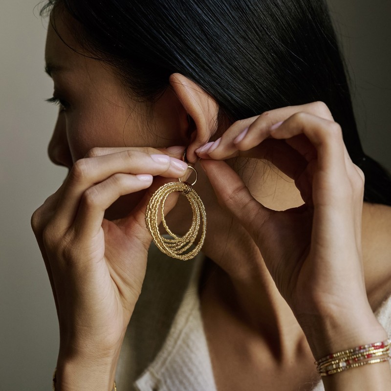 Boucles d'oreilles Tania en perles Miyuki | Belle mais pas que