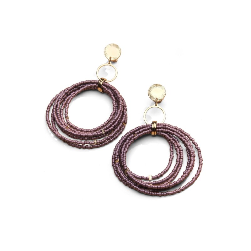 Boucles d'oreilles Tania en perles Miyuki | Belle mais pas que