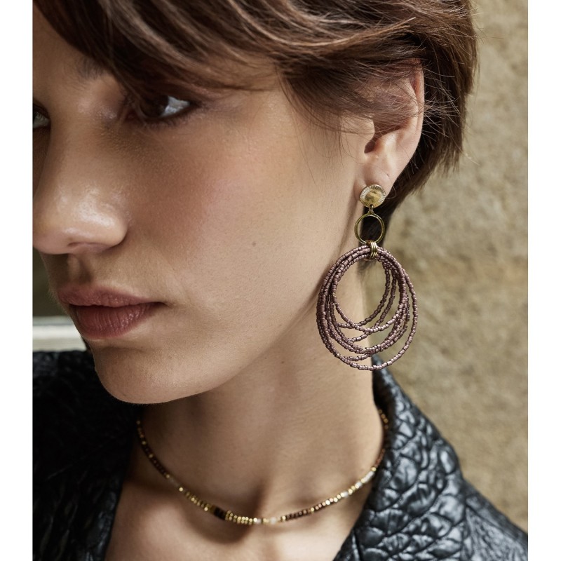 Boucles d'oreilles Tania en perles Miyuki | Belle mais pas que