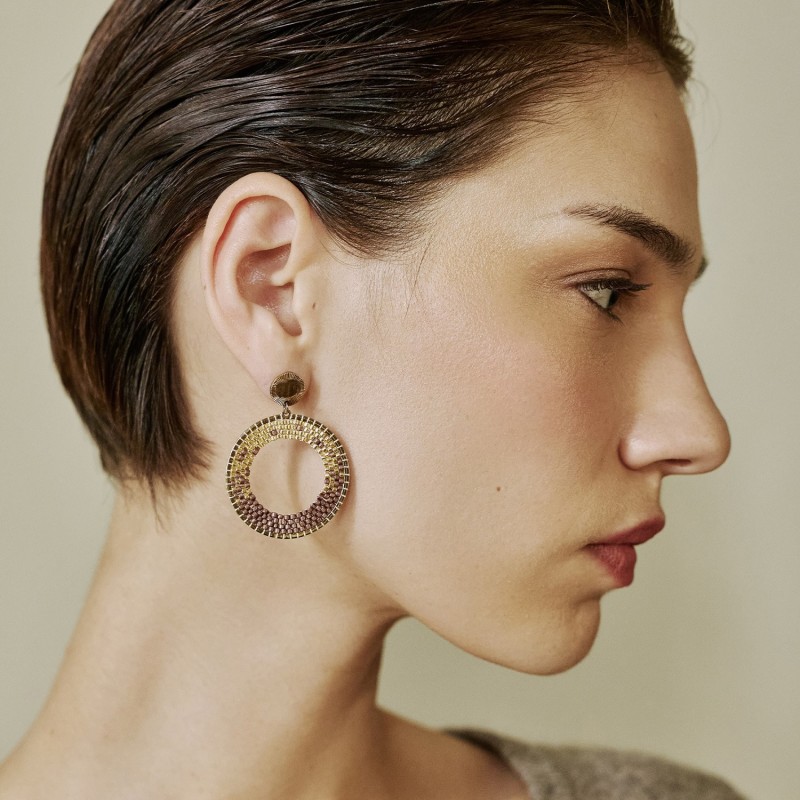 Boucles d'oreilles Lylia en perles Miyuki | Belle mais pas que
