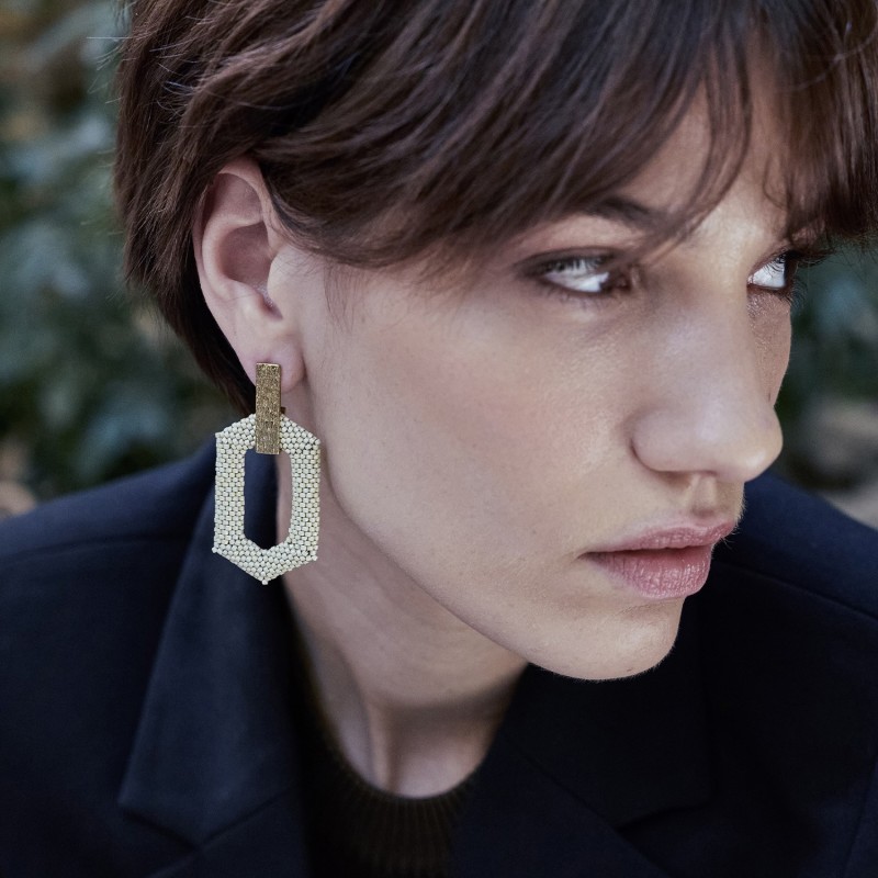 Boucles d'oreilles Cléa en perles Miyuki | Belle mais pas que