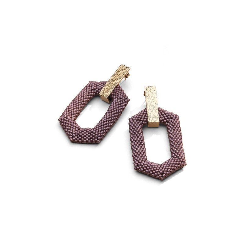 Boucles d'oreilles Cléa en perles Miyuki | Belle mais pas que