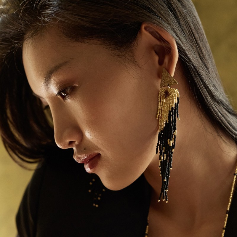 Boucles d'oreilles Carma en perles Miyuki | Belle mais pas que
