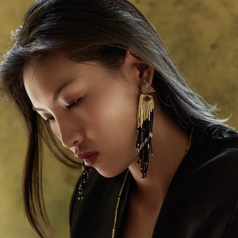 Boucles d'oreilles Carma en perles Miyuki | Belle mais pas que
