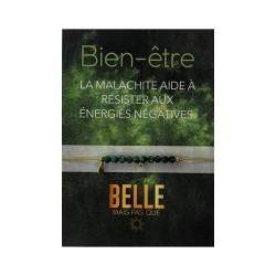 Bracelet With love Malachite | Bijou symbole | Belle mais pas que
