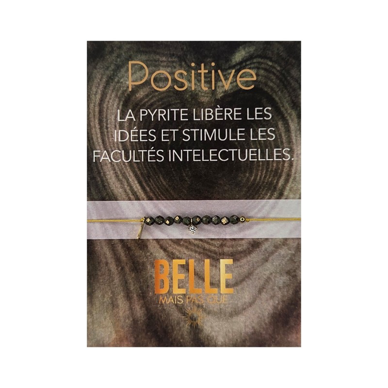 Bracelet With love Pyrite | Bijou symbole | Belle mais pas que