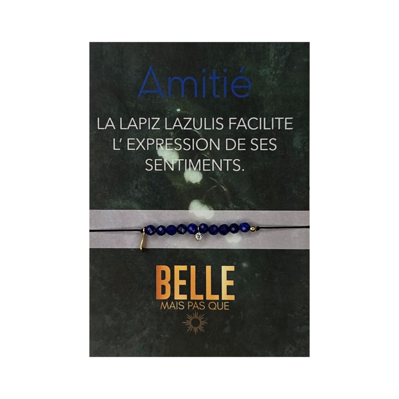 Bracelet With love Lapis lazuli | Bijou symbole | Belle mais pas que