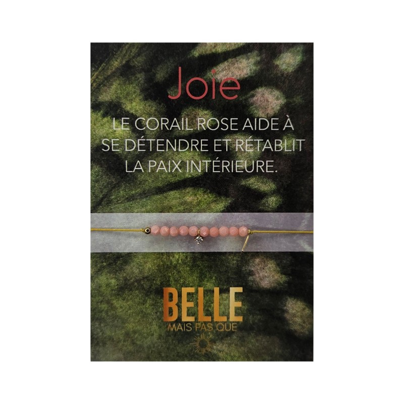 Bracelet With love Corail rose | Bijou symbole | Belle mais pas que