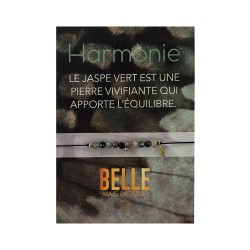 Bracelet With love Jaspe vert | Bijou symbole | Belle mais pas que
