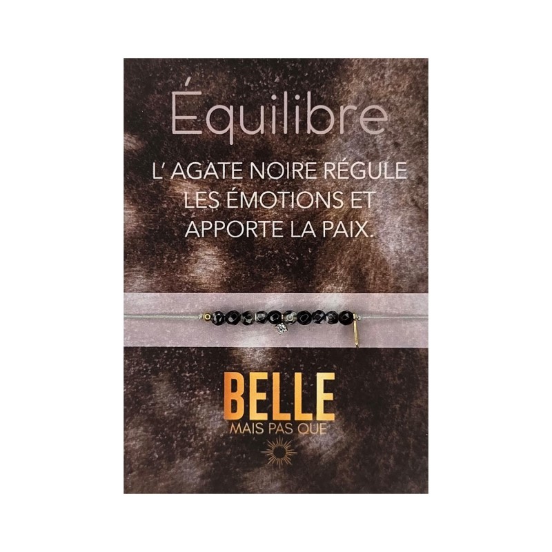 Bracelet With love Agate noire | Bijou symbole | Belle mais pas que