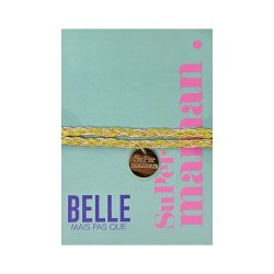 Bracelet « Super maman » | Bijou à message | Belle mais pas que