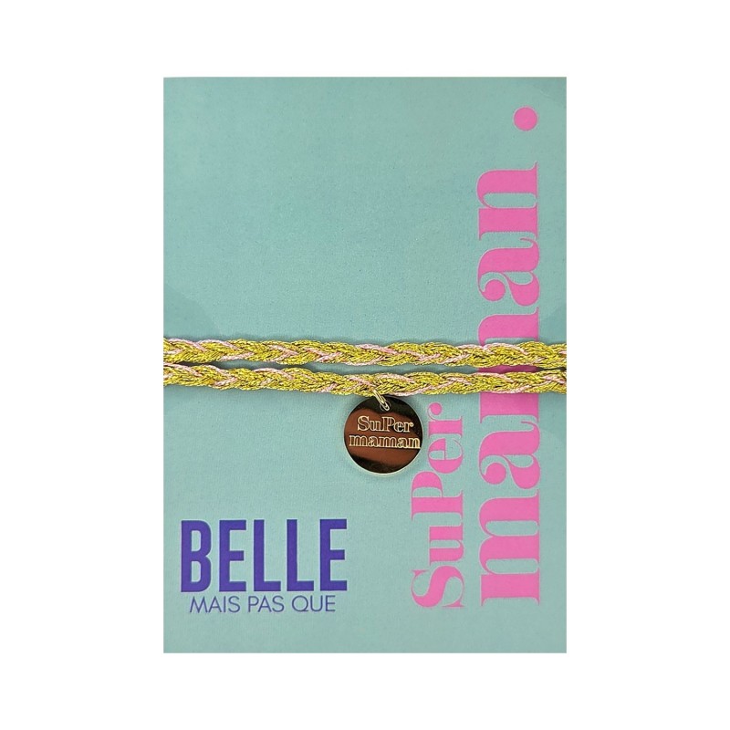 Bracelet « Super maman » | Bijou à message | Belle mais pas que