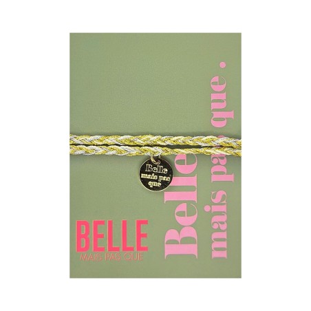 Bracelet « Belle mais pas que » | Bijou à message | Belle mais pas que