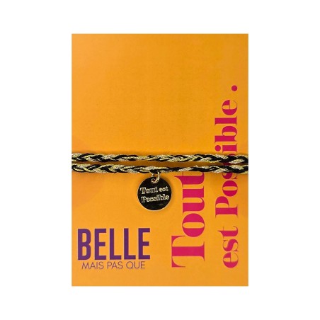 Bracelet « Tout est possible » | Bijou à message | Belle mais pas que