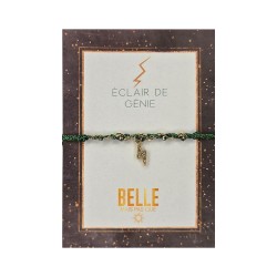 Bracelet Karma « Éclair de génie » | Bijou à message | Belle mais pas que