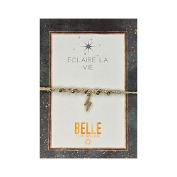 Bracelet Karma « Éclaire la vie » | Bijou à message | Belle mais pas que